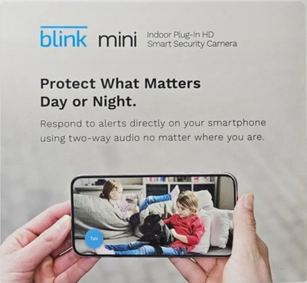 Blink Mini Indoor 1080p HD Smart Security Camera Wi-Fi Alexa BCM00300U New